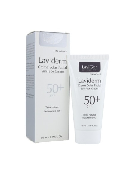 Laviderm crema solar facial con color SPF50+ 50 ml Lavigor