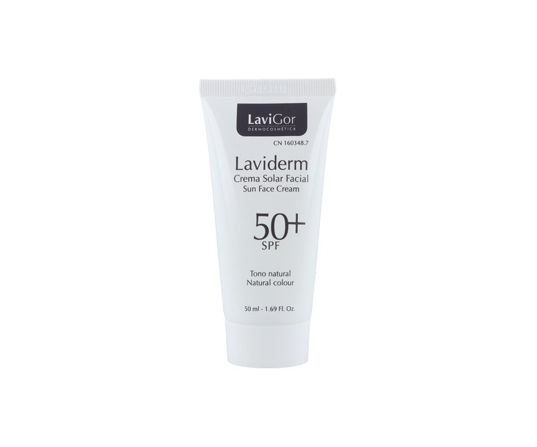 Laviderm crema solar facial con color SPF50+ 50 ml Lavigor