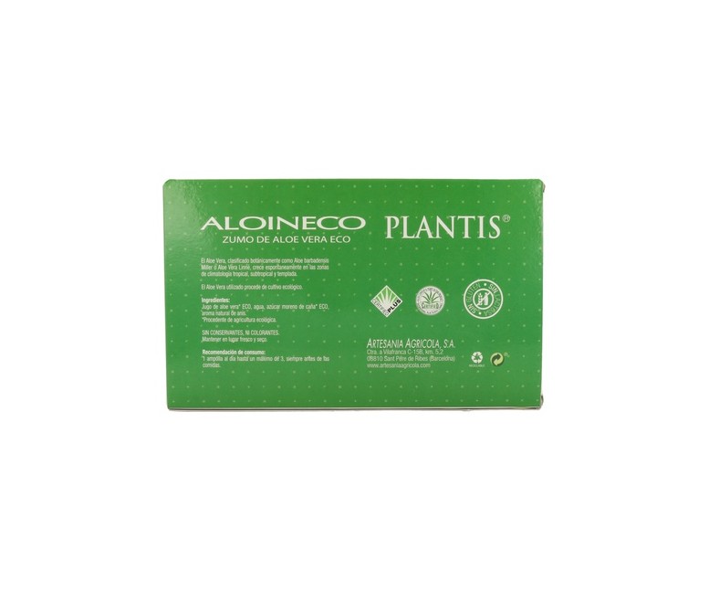 Aloin Zumo de Aloe Vera 20 ampollas Plantis