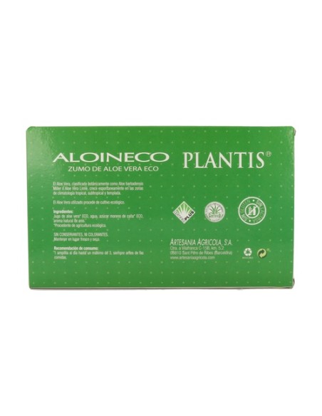 Aloin Zumo de Aloe Vera 20 ampollas Plantis