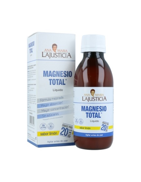 Magnesio Total Líquido 200 ml (Limón) Ana Maria Lajusticia