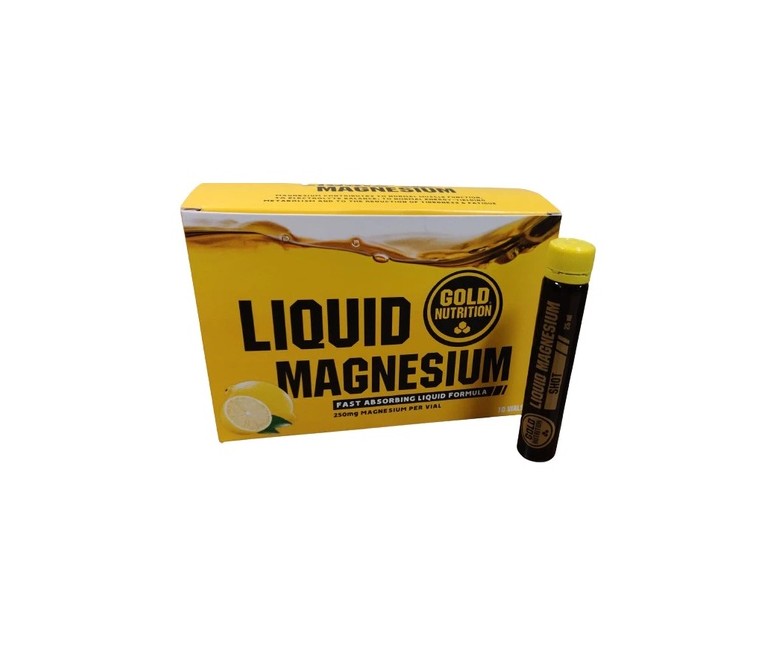 Magnesio 10 viales de 25ml (Limón) Gold Nutrition