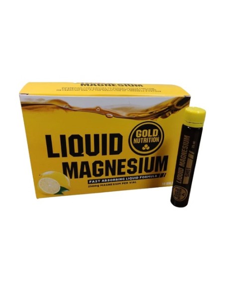 Magnesio 10 viales de 25ml (Limón) Gold Nutrition