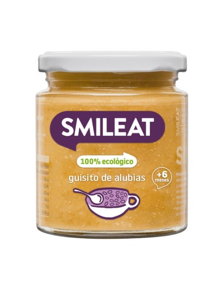 Tarrito de Guisito de Alubias Eco 6m+ 230 g (Ternera - Carne) Smileat