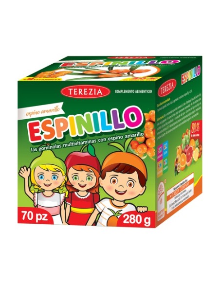 Espinillo: las gominolas multivitaminas con espino amarillo 70 gominolas Terezia Company