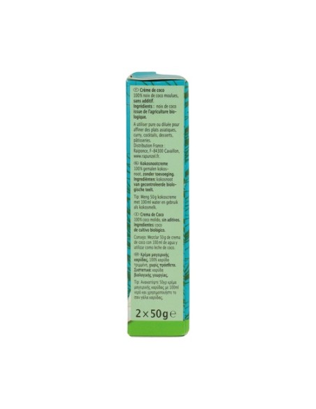 Crema De Coco Para Cocinar 2 unidades de 50g (Coco) Rapunzel