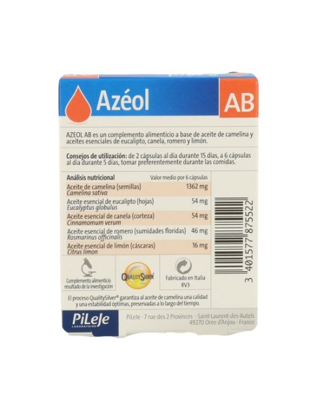 Azeol Ab 30 cápsulas Pileje