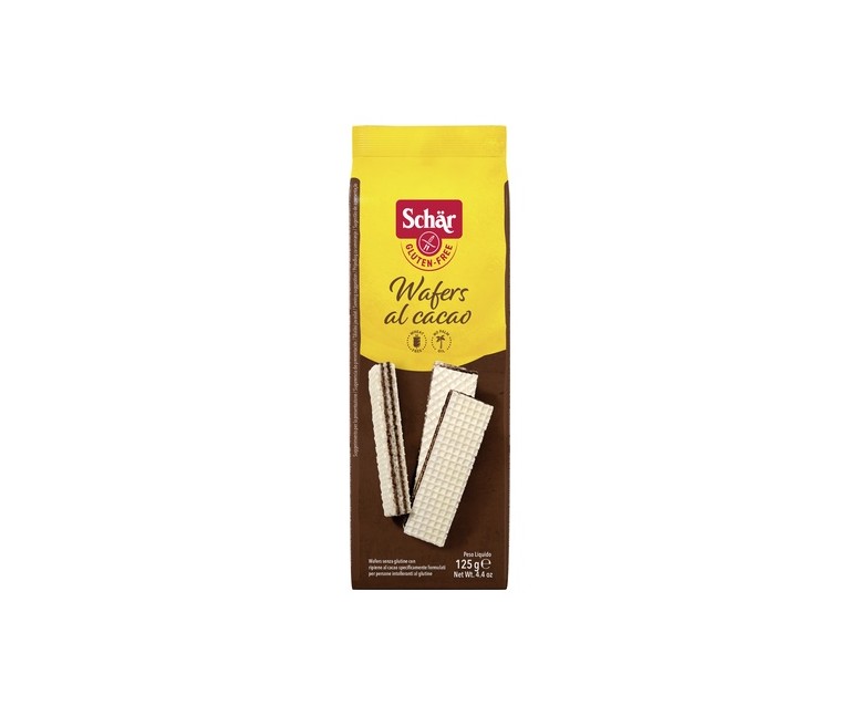 Wafers al cacao sin gluten 125 g Schär