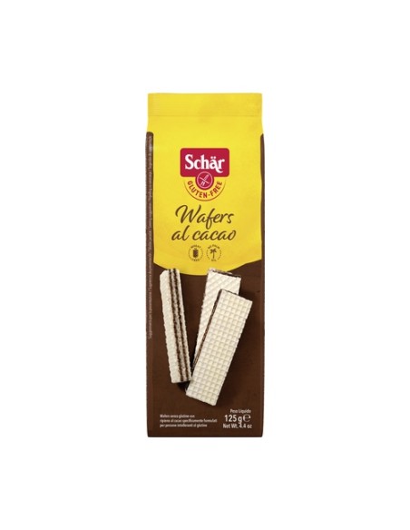 Wafers al cacao sin gluten 125 g Schär