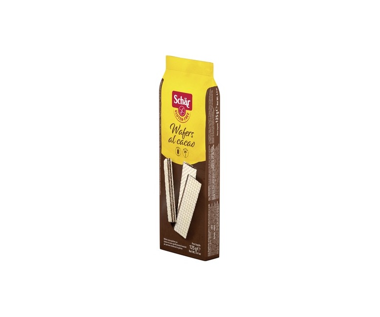 Wafers al cacao sin gluten 125 g Schär