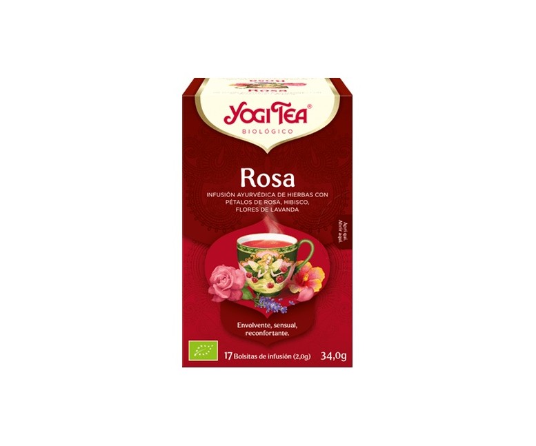 Infusión ayurvédica Rosa 17 bolsitas infusoras de 2g Yogi Tea