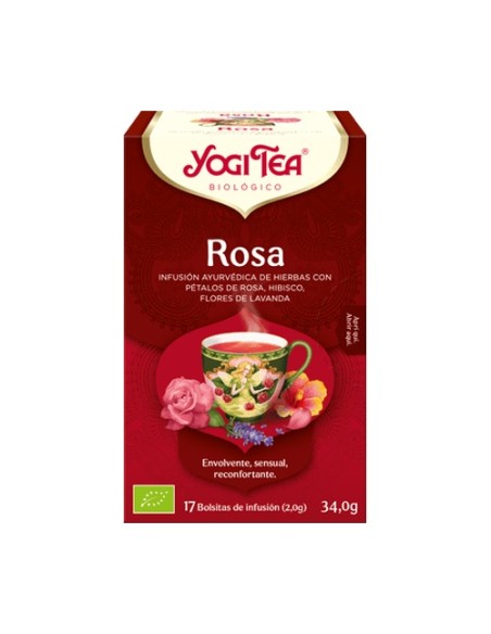 Infusión ayurvédica Rosa 17 bolsitas infusoras de 2g Yogi Tea