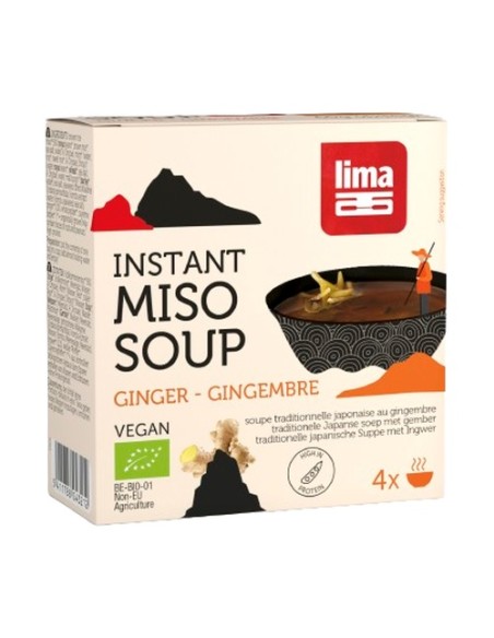 Sopa Miso Jengibre 4 unidades de 15g Lima