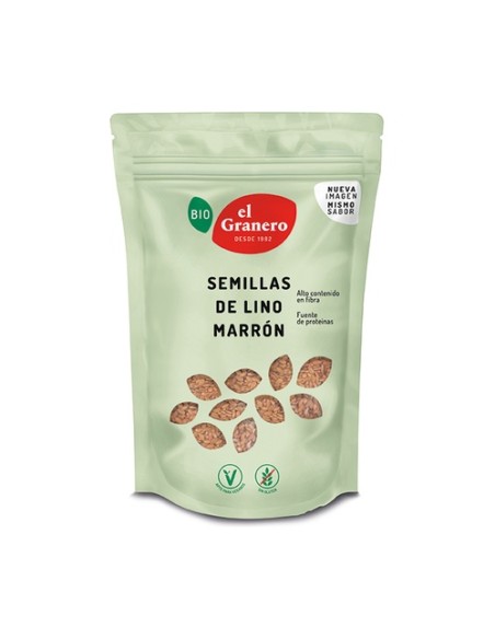 Semillas de lino marrón bio 400 g El Granero Integral