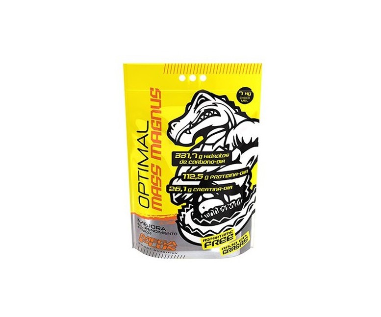 Bolsa Optimal Mass Magnus (Sabor Brownie) 7 kg (Brownie) Mega Plus