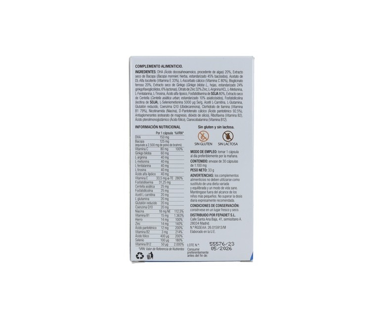 Vitamemori 30 cápsulas de 1.23g Fepa