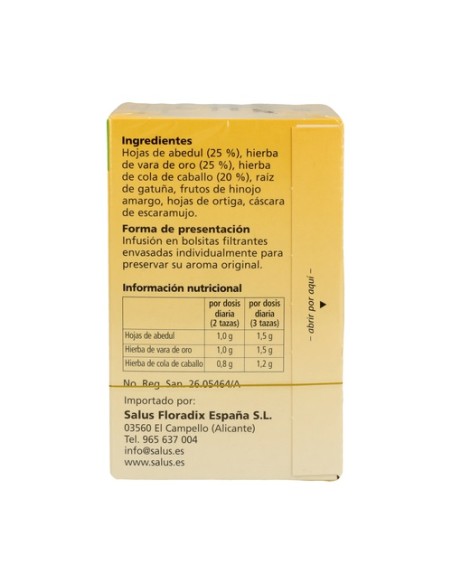 Saludiure Infusión 15 bolsitas infusoras Salus