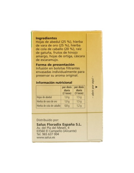 Saludiure Infusión 15 bolsitas infusoras Salus