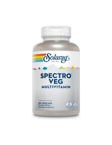 Spectro Veg Multi-vita-min 180 cápsulas vegetales Solaray