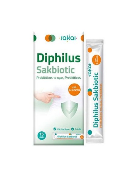 Diphilus sakbiotic probióticos 15 sticks Sakai