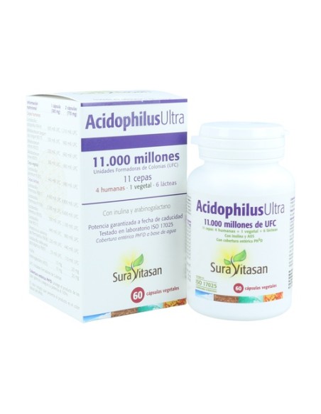 Acidophilus ultra 60 cápsulas Sura Vitasan