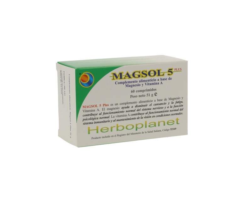 Magsol 5 Plus 51g 60 comprimidos Herboplanet