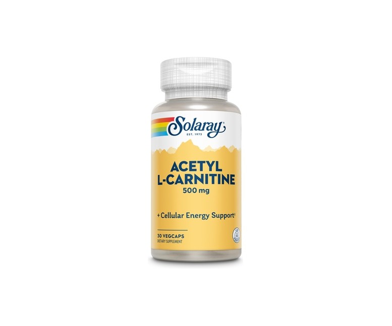 Acetil L-Carnitine 30 cápsulas vegetales de 500mg Solaray