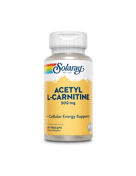 Acetil L-Carnitine 30 cápsulas vegetales de 500mg Solaray