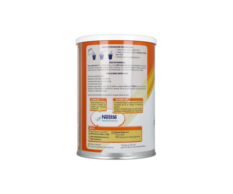 Meritene Extra Vainilla 450 g MERITENE