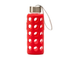 Botella Bbo6 borosilicato con silicona roja 300ml