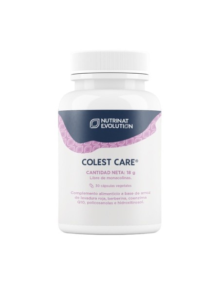 Colest care colesterol 30 cápsulas vegetales Nutrinat Evolution
