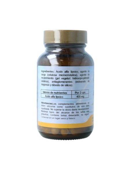 Ácido alfa lipoico 60 cápsulas de 500mg Cfn
