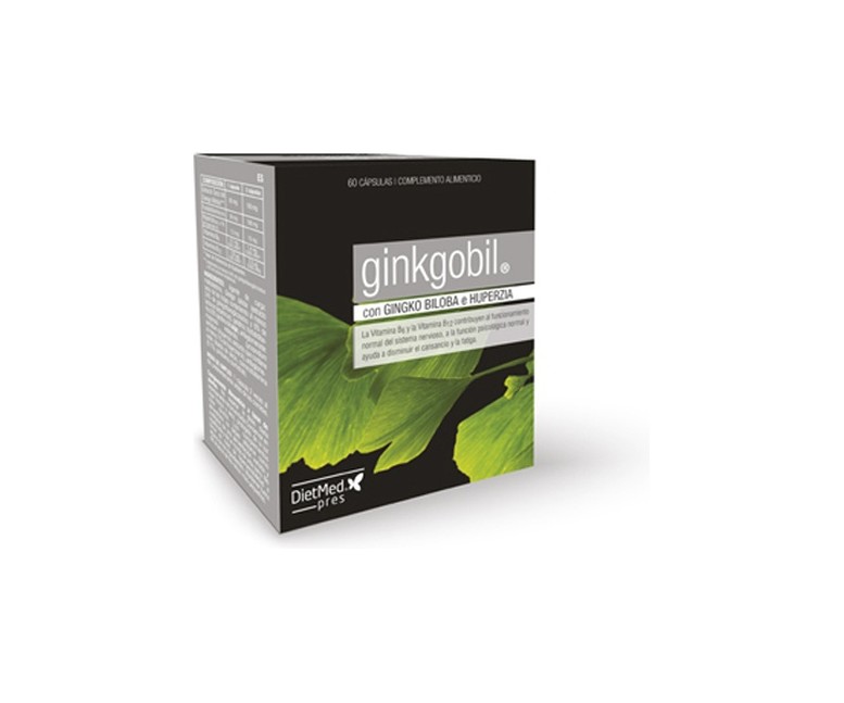Ginkgobil con Ginkgo Biloba 60 cápsulas Dietmed