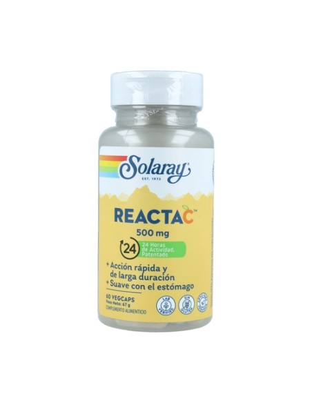 Reacta-C 60 cápsulas vegetales de 500mg Solaray