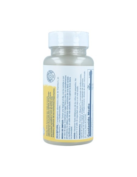 Reacta-C 60 cápsulas vegetales de 500mg Solaray
