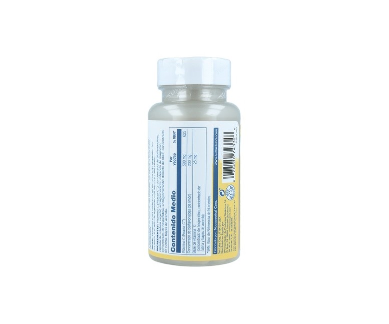 Reacta-C 60 cápsulas vegetales de 500mg Solaray