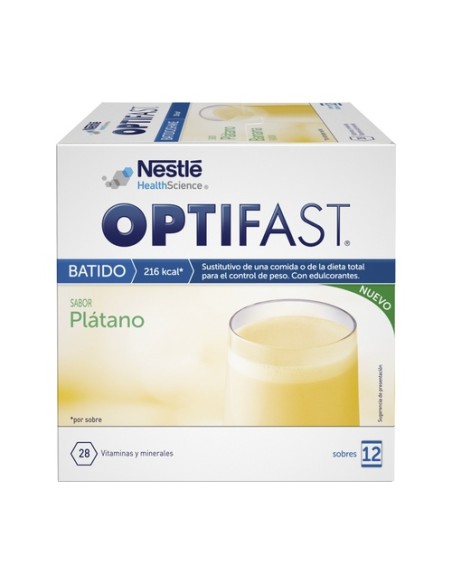Optifast Batido - Plátano 12 sobres de 55g OPTIFAST