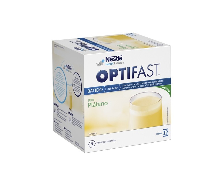 Optifast Batido - Plátano 12 sobres de 55g OPTIFAST