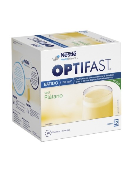 Optifast Batido - Plátano 12 sobres de 55g OPTIFAST