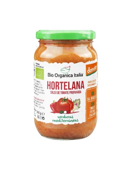 Salsa de tomate hortelana con verduras mediterráneas 325 ml Bio Organica Italia