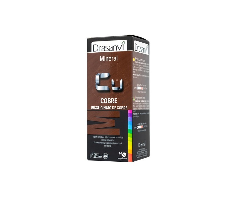 Bisciglinato de cobre 90 comprimidos Drasanvi