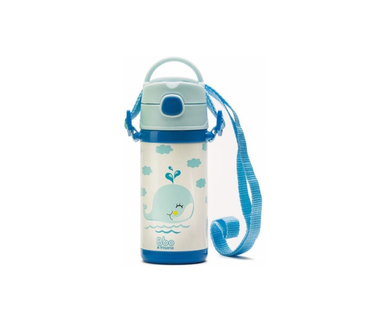 Botella Bbo Termo Infantil Azul 320 ml (Azul) Irisana