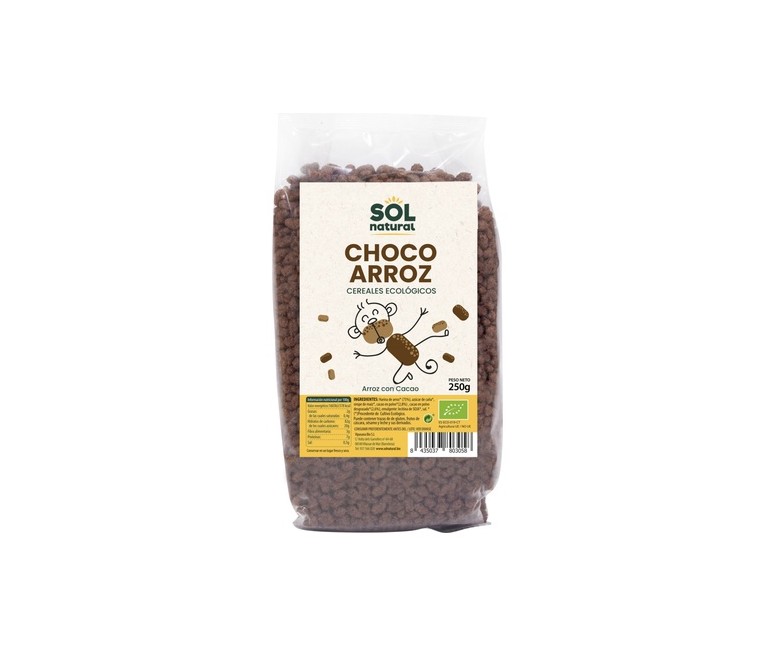 Cereales choco arroz Bio 250 g (Chocolate) Sol Natural