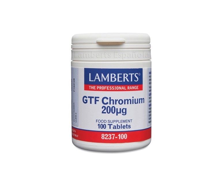 Cromo GTF 100 tabletas de 200μg Lamberts