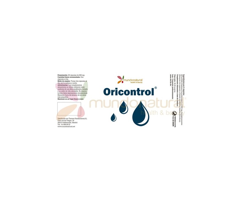 Oricontrol 60 cápsulas Mundonatural