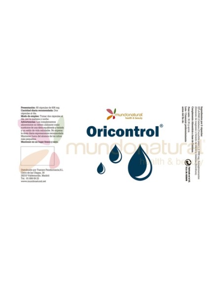 Oricontrol 60 cápsulas Mundonatural