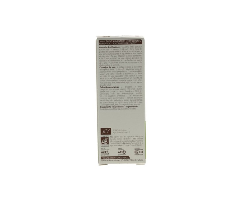 Aceite Esencial de Lavanda Bio 10 ml Pranarom