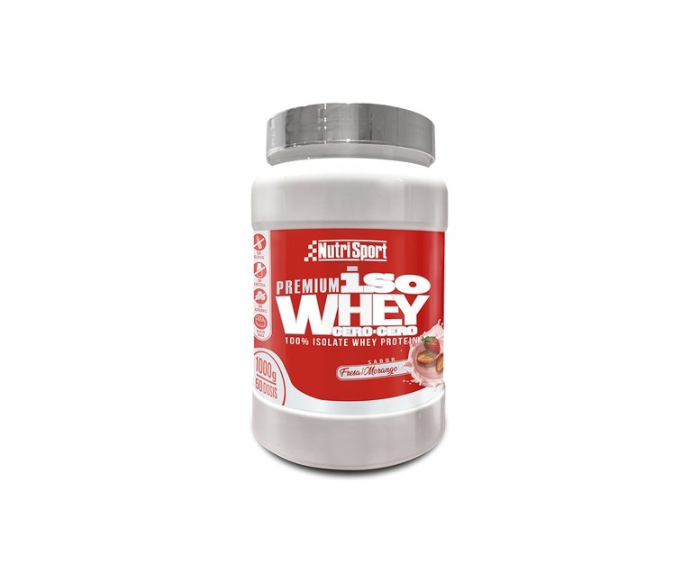 Iso Whey Cero Cero (Sabor Fresa) 1 kg (Fresa) Nutrisport