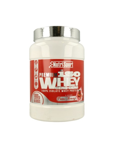 Iso Whey Cero Cero (Sabor Fresa) 1 kg (Fresa) Nutrisport