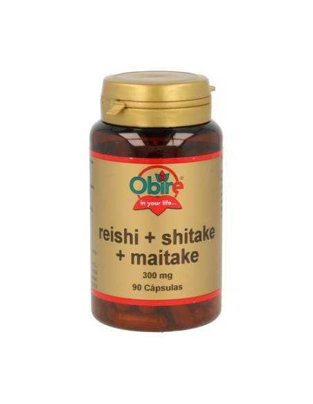 Reishi, Shitake, Maitake 90 cápsulas Obire